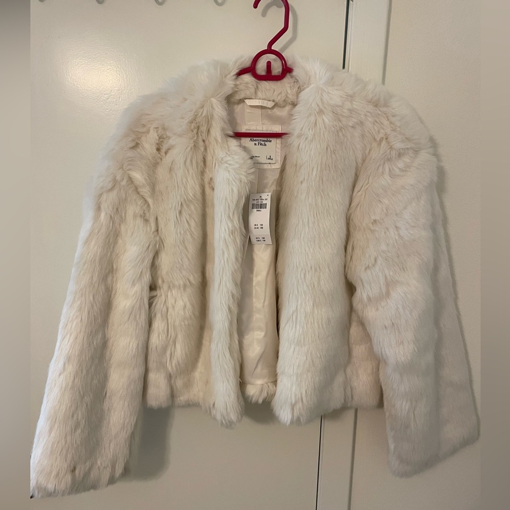 Abercrombie and Fitch faux fur coat
